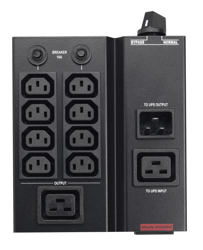 Bypass per manutenzione degli UPS (formato Tower) MBS/PDU IEC 1-3kVA