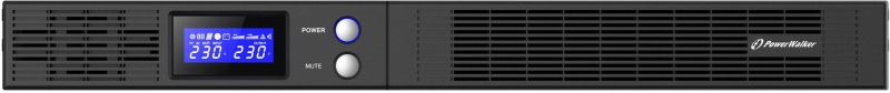 Gruppo di continuità PowerWalker VI 1000 R1U Line-Interactive con design SLIM (solo 1U)