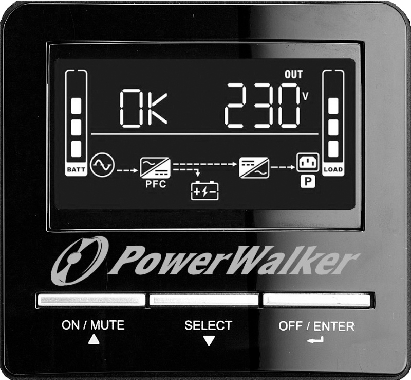 Gruppo di continuità Line-Interactive PowerWalker VI1100CW SCHUKO 1100VA 770W con onda sinusoidale pura