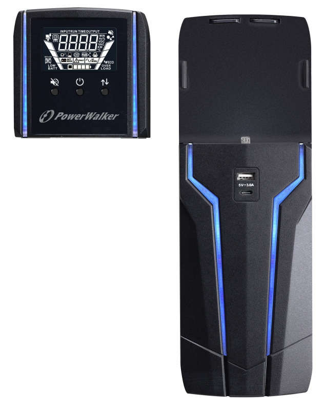 Gruppo di continuità Line-Interactive ad onsa sinusoidale pura PowerWalker VI 1500 GXB Schuko con 4 prese SCHUKO