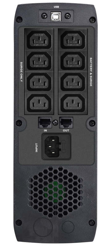 Gruppo di continuità Line-Interactive ad onsa sinusoidale pura PowerWalker VI 1500 GXB IEC con 8 prese IEC