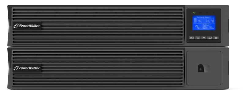 Gruppo di continuità On-Line PowerWalker VFI 1500 ICR IoT  con fattore di potenza 1 (1500VA / 1500W)