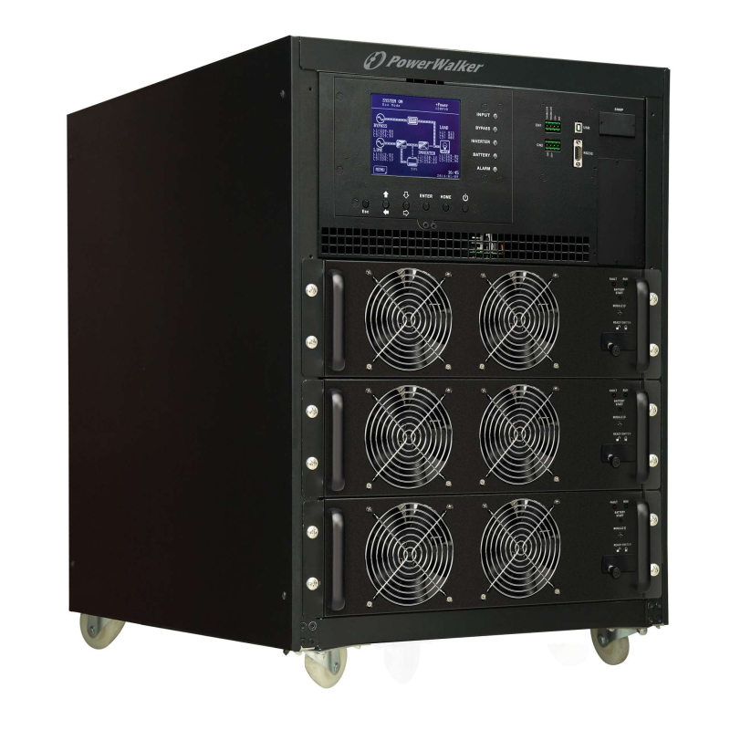 Cabinet per gruppi di continuità modulare PowerWalker VFI  CPM 3/3 con Input Trifase e Output Trifase